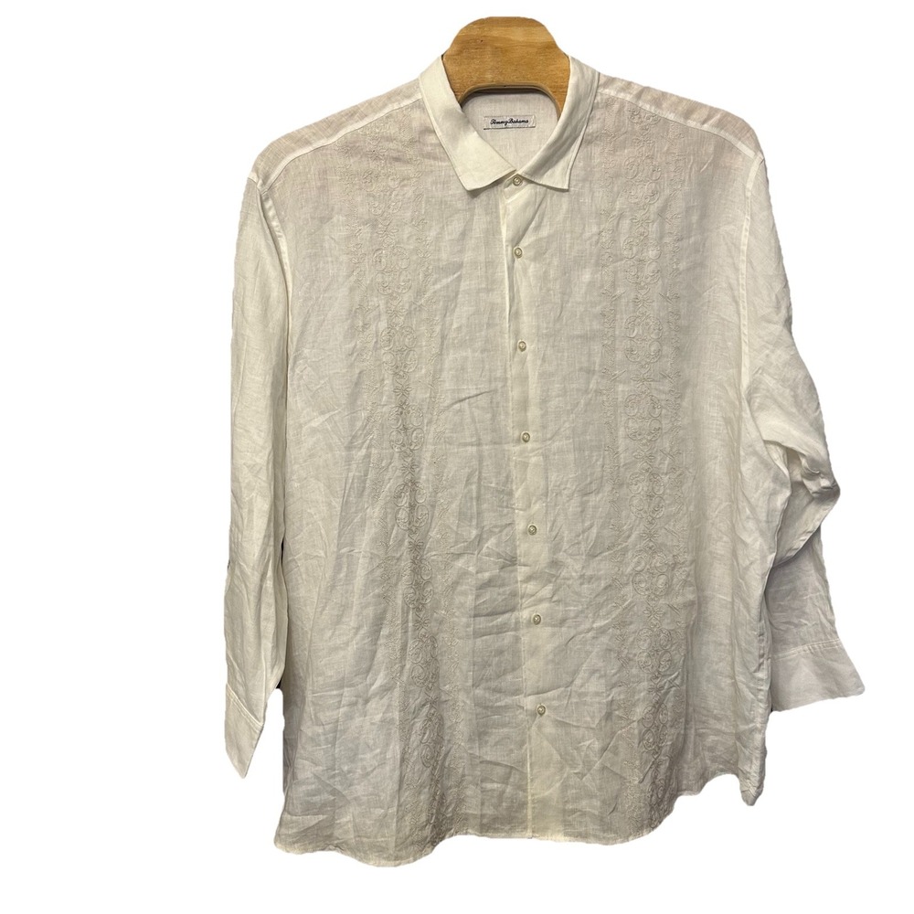NEW Tommy Bahama Verona Vines 100% Silk Long Sleeve Shirt Size 4XB 4XL $150